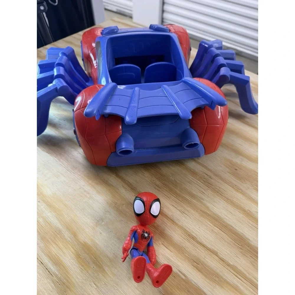 Marvel Spider-Man Spider Car Vehicle Playset w/ Figure‎ Hasbro Preschool